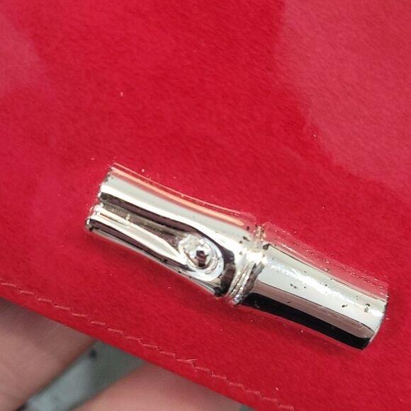 𝅺longchamp Roseau Patent Leather Long Continental Wallet - Picture 8 of 9